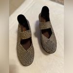 Bernie Mev Women’s Criss Cross Metallic Mary Jane Wedges Shoes Gold Size 38 Photo 10