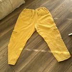 Anthropologie  Pilcro Cottage Utility Pants Yellow Elastic Waist XL Photo 9
