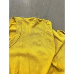 Ellen Tracy Yellow Round Neck Women's Cardigan Size XL Photo 3