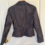 Trina Turk  Pinstripe Fitted Blazer Jacket Size 4 Two Button Career Workwear Photo 6