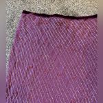 Euro 100% Silk Beaded Skirt Purple Photo 1