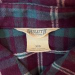 Duluth Trading Co Free Swingin’ Women’s Flannel | XS Purple Photo 5
