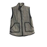Honey Punch Herringbone Vest Size Medium Black & White Photo 2