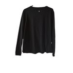 Lululemon Full Freedom Long Sleeve Black Women’s Size 12 Wrap Top Cross Front Photo 2