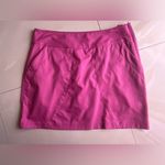 Lija Cubism Plaid Activewear Golf Skort Zip pink Cotton Blend pocket Size 4 Photo 2