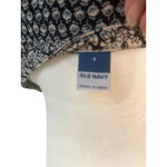 Old Navy  Black White Floral Print Long Sleeve Tassel Tie Waist Dress Photo 6