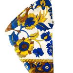 Vintage 70s Peacock Scarf by Nasharr Freres Blue Photo 2