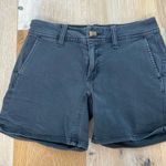 American Eagle Blue Midi Shorts Size 0 Photo 0