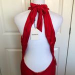 Bardot NWT Fire Red  Amalfi Maxi Slip Dress Size US 10 Photo 6