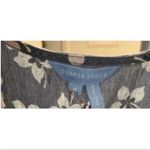 Draper James  Miranda Blue White Wrap Dress Floral Flower Denim Chambray Size 4 Photo 3