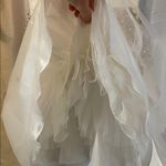 Jovani White and Gold Embellished Dress Bridal Engagement Prom Black Tie size 4 Photo 7