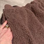 PINK - Victoria's Secret 🤎VS•PINK Brown/Coffee Reversible Fleece Campus SweatPants•Size:L🤎 Photo 9