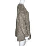 Soft Surroundings Sweater Womens Large Taupe Metallic Fuzzy Eyelash Knit Casual Photo 1