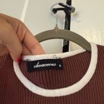 Brown cropped high neck top Size M Photo 1