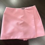 ZARA Pink Asymmetrical Mini Skort Photo 0