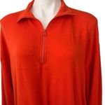 Lou & grey Signature Soft Half Zip Pullover Sweatshirt Orange Photo 5