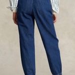 Polo Ralph Lauren Women Dresla Wash Belted Denim Jogger Pant NWT W1523 Sz 25 Blue Photo 3