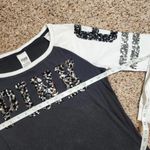 Victoria's Secret Victoria Secret PINK Women's Long Sleeve Sweatshirt Black White Logo Size XS Photo 4