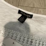 Elegant White Crochet Trim Blouse Size XL Photo 1