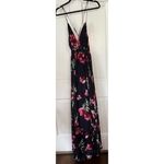 Meghan LA Enchanted Garden Floral Maxi Dress in Navy Orchid Size Large NWT Photo 2