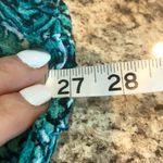 Laura Scott  Paisley Green and White Blouse Size 3X Photo 3