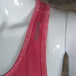 Reebok  Tank Top Woman's Size Medium Pink Space‎ Dye Racer Back Mesh Yoga Workout Photo 4