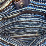 Vera Bradley Tote Bag Quilted Floral Travel Carryall Handbag Blue Brown Photo 4