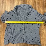 Love by Gap Blue Heart Loungewear Button Down Pajama Top Valentine’s Day Cozy M Size M Photo 5