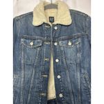Gap  Sherpa Size Medium Denim Jacket Medium Wash NWT Photo 1