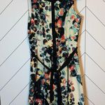 Mac+Jac Women’s Medium Abstract Bubble Color Button Sleeveless Knee Length Dress Black Photo 1