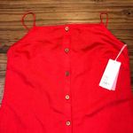 Billabong Love Like Summer Linen Blend Red Dress M Photo 3