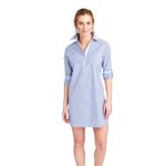 Vineyard Vines Blue Striped Margo Cotton pullover Shirt dress size 4 Photo 12