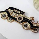 Antique Gold Gatsby Style Car Brooch Pin Photo 0