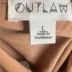 Outlaw strapless mocha graphic cotton crop top size large NWT Photo 4