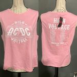 Pimkie NWT AC/DC HIGH VOLTAGE PINK TANK Photo 1