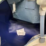 Coach City Tote In Signature Canvas With Varsity Motif Photo 5