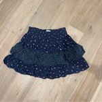 American Eagle  Dark Blue Floral Mini Skirt Photo 1