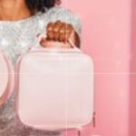 MONAT Limited Edition Pink Cosmetic Train Case Photo 2