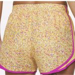 Nike Women's  Tempo Icon Clash Running Shorts in Pink Yellow Splattered Medium Photo 1