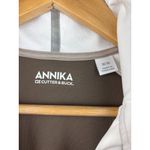 Cutter and Buck Annika Womens Half-Zip Short Sleeve Polo Shirt M White & Brown Photo 5
