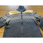 Tiara International Fair Isle Cardigan‎ Women Measured Blue Nordic Christmas VTG Size undefined Photo 12