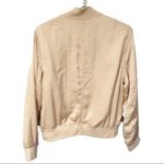Avec Les Filles  Size Small Light Pink Full Zip Lightweight Bomber Jacket Photo 5