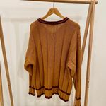 Vintage Cable Knit Varsity Stripe V Photo 5