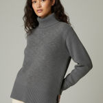 J. Crew Merino Wool Alpaca Blend Grey Turtleneck Sweater Women's Size‎ S Gray Photo 0