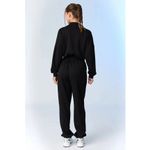 PaperMoon NWT  Women's Black Zoe Soft Knit Jumpsuit Size Large Photo 2