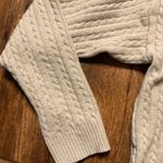 Cotton On Sweater Womens Medium Cropped Knit Cream Long Sleeve Photo 2