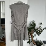 Jason Wu - Linen Sleeveless Blazer Wrap Dress Button Front, NWT Size M Photo 3