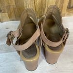 Kork-Ease Hopi Suede Leather Peep Toe Sculpted Chunky Heel 7 Photo 5