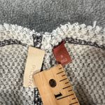 Pilcro Funnel Neck Cut Off Pullover Womens Small Gray Terry Boxy Casual Pullover Photo 3