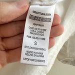 Democracy  White Denim Button Down Shirt Jacket w/ Raw Hem & Pockets, Size Small Photo 10